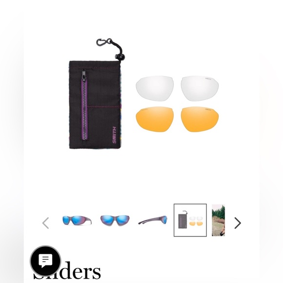 Smith Sliders ChromaPop Sunglasses Blue and Purple NWT main image 4